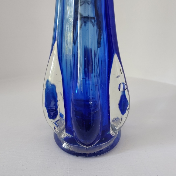 Vintage Cobalt Blue 🔵 Mini Swung Vase - Picture 3 of 11
